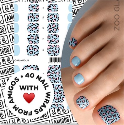 Те самые пленки AMIGOS для педикюра ZOO GLAMOUR 4673754448266