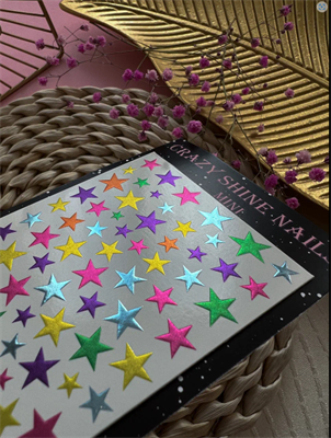Слайдер-дизайн Crazy Shine Nails mini foil: STARS 4607790930010