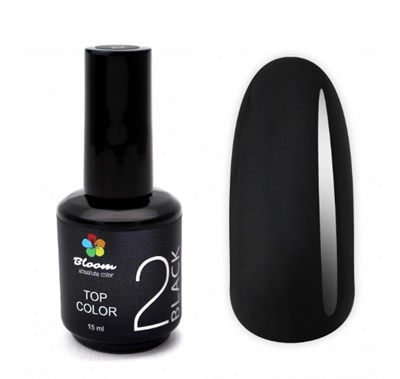Топ Bloom COLOR №2 Черный, 15 мл (ЧЗ) 4673761590095