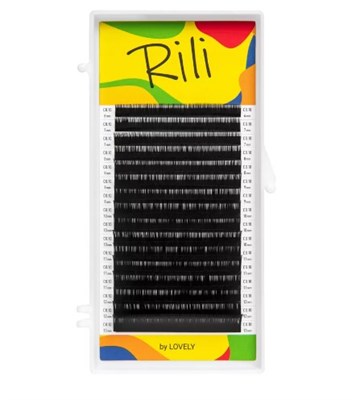 Ресницы чёрные Rili - 16 линий - MIX (D 0.07 16-20мм) 8933720127363