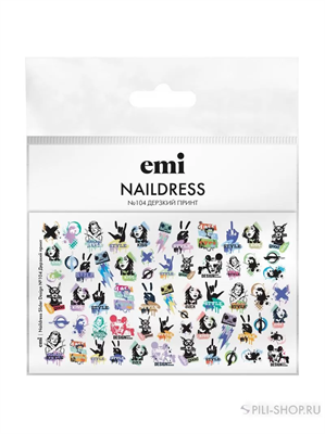 E.Mi Naildress Slider Design №104 Дерзкий принт 4630109518913