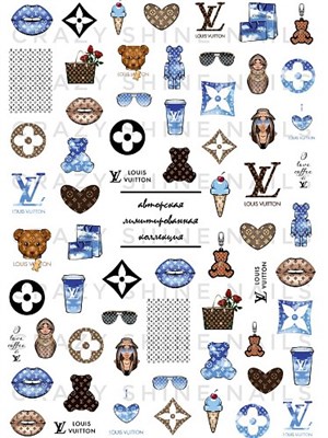 Слайдер-дизайн Crazy Shine Nails : Louis Vuitton 4607790921506