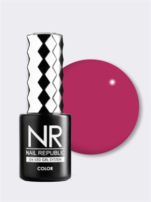 Гель-лакNail Republic-214 Rose garden , Малиновый 10 мл 4650428661046