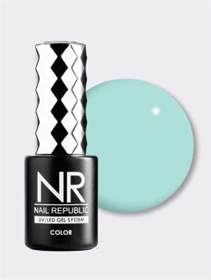 Гель-лак Nail Republic-335 Aquamarine,  Пастельно-мятный 10 мл 06449