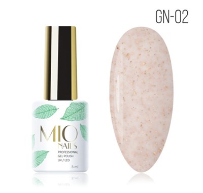 Mio Гель-лак GN-02. Golden Nude № 02, 8 мл 4603766184173