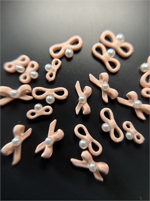 Набор фигурок 3D для дизайна "Cute knot" розовый 2000000040738