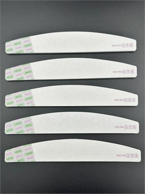 Пилка одноразовая лодка на вспененной основе 100/180, 28x180 мм, white 4673754401087