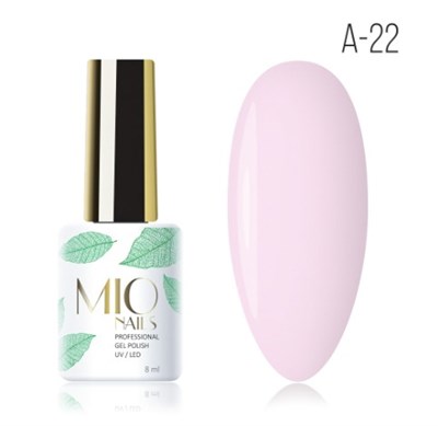 Mio Гель-лак. A-22. Розовая дымка, 8 мл 4603741476750