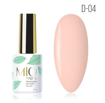 Mio Гель-лак. D-04. Розовый атлас, 8 мл 4603741476002