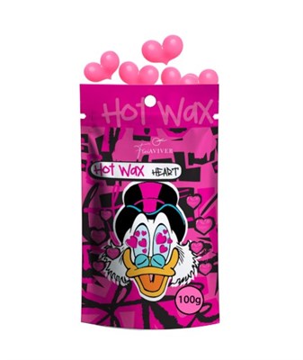 FreiAVIVER Воск для депиляции бровей и лица Hot Wax "Hearts" розовый, 100гр 4673754950028