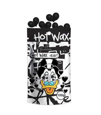 FreiAVIVER Воск для депиляции бровей и лица Hot Wax "Hearts" черный, 100гр 4673754950202