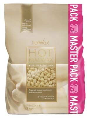 Воск горячий (пленочный) ITALWAX Белый шоколад гранулы 2 кг 8052532720538