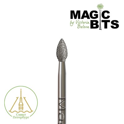 Фреза гранатовая чечевица 2.5 мм Magic Bits Средне-мягкая (ГрЧ25) 2602860002606