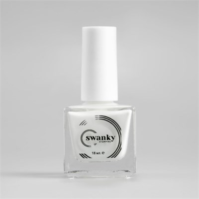 Лак для стемпинга Swanky Stamping №002, белый, 18 мл 4603745695058