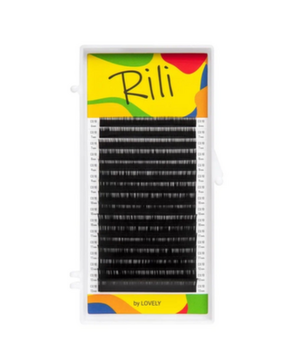 Ресницы чёрные Rili - 16 линий (D 0.10 08мм) 8933720116909