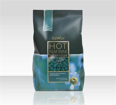 Воск горячий (пленочный) ITALWAX Азулен гранулы 1 кг 8032835163058