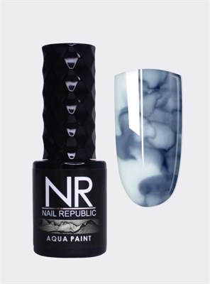 Nail Republic Краска для техники «по мокрому» AQUA PAINT 08, Черный 10 мл 4630352405596