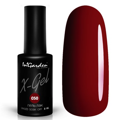 InGarden Гель-лак X-Gel N° 50, 8 мл (ЧЗ) 46213693