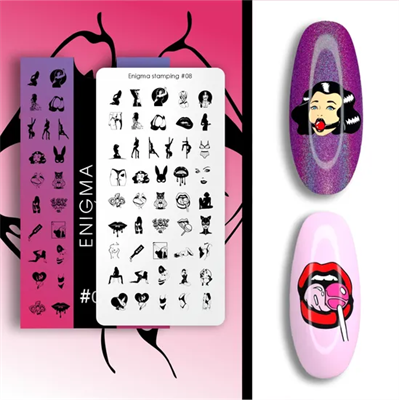 Пластина для стемпинга Enigmanic Stamping №08 2777000004779