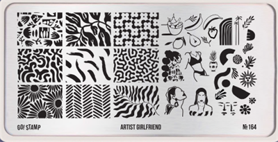-30% Пластина для стемпинга Go! Stamp 164 Artist Girlfriend 2546131604376
