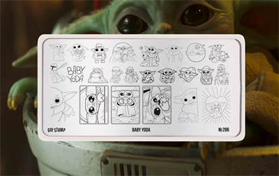 -30% Пластина для стемпинга Go! Stamp 286 Baby Yoda 2546131606028