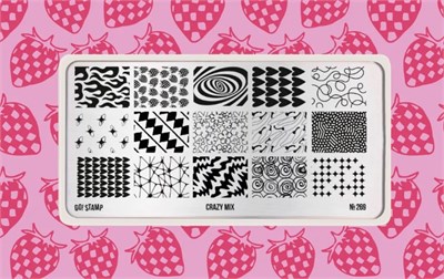 -30% Пластина для стемпинга Go! Stamp 269 Crazy Mix 2546131605854