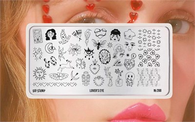 -30% Пластина для стемпинга Go! Stamp 288 Lover's Eye 2546131606042
