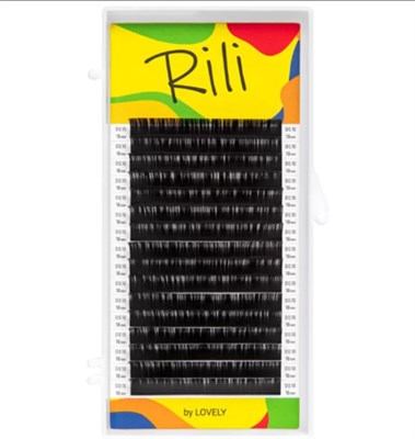 Ресницы чёрные Rili - 16 линий (D 0.10 10мм) 8933720116923