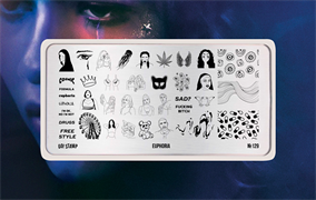 -30% Пластина для стемпинга Go! Stamp 129 Euphoria 2546131603782