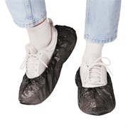 Бахилы SAF&TY полиэтиленовые, черные, 2,6 гр./пара, 50 пар 4650266787991