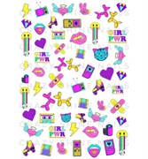 Слайдер-дизайн Crazy Shine Nails mini: Назад в 90-е 4607790910289