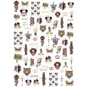 Слайдер-дизайн Crazy Shine Nails mini: Гуччи 4607790910043