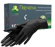 Перчатки нитриловые Klever S черные 50 пар 4620002484910