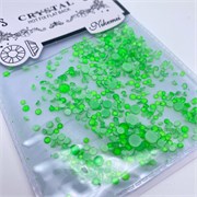 Стразы неон NN, 740 шт, зеленый 2024518311548