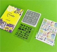 Набор Swanky Stamping X LAQUE (в наборе пластина 6*6см, слайдеры 6,5*9см) 4673737380286