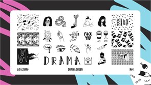 -30% Пластина для стемпинга Go Stamp 04 Drama queen 2546131600040