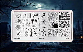 -30% Пластина для стемпинга Go! Stamp 257 Dark Secret 2546131605731