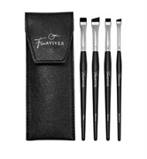 FreiAVIVER Набор кистей для бровей в чехле (4 шт) черная 2000000054568