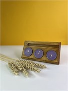 Подставка для свечей и аромапалочек, прямоугольная Орех 2000000026015