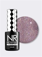 Nail Republic-416 Rose garden гель-лак, Мерцающий розовый 10 мл 1119814