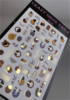 Слайдер-дизайн Crazy Shine Nails mini foil: Золотая абстракция 4607790930249