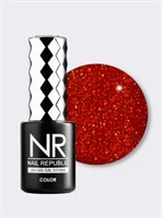Nail Republic-424 Femme fatale гель-лак, Мерцающий рубин (10 мл) 1121195