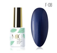 Mio Гель-лак F-08. Темный джинс, 8 мл 4603741476408
