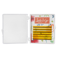 Цветные ресницы Lash&amp;Go микс 0,10/D/8-13 mm "Желтый" (6 линий) 4630073758391
