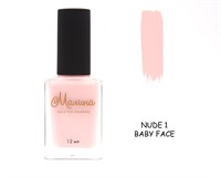 Лак-краска для стемпинга "Малина" Nude 1, Baby Face, 12 мл 2053921059426