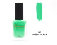 Лак-краска для стемпинга "Малина" N3 , Green Splash, 12 мл 2004935325816