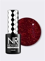 Nail Republic-435 Passion гель-лак, Мерцающий бордовый турмалин (10 мл) 1121193