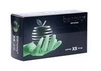 Перчатки нитриловые Benovy XS зеленые 50 пар 2000000072289