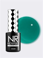 Nail Republic-569 Гель-лак витраж, Бирюзовый 10 гр 4620476402229