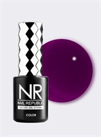 Nail Republic-570 Гель-лак витраж, Глубокий фиолетовый 10 гр 4620476402236